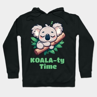 Cute little Koala Bear Catching Quality Time Sleeping Hoodie